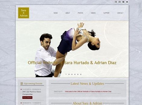 Sara Hurtado y Adriá Díaz estrenan página web oficial - HIELO ESPAÑOL