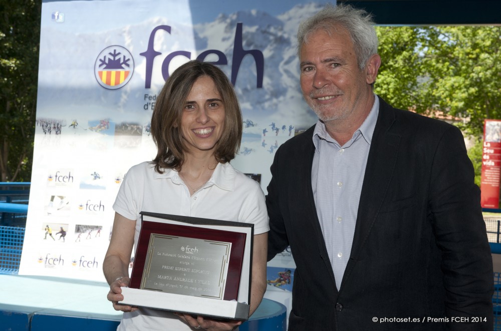 Marta Andrade galardonada con el premio "Espíritu deportivo" 2014 de la FCEH - HIELO ESPAÑOL