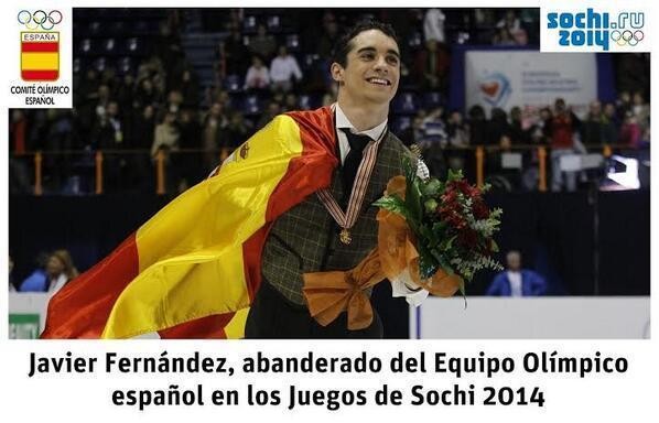 El COE elige a Javier Fernández como abanderado para los juegos de Sochi - HIELO ESPAÑOL