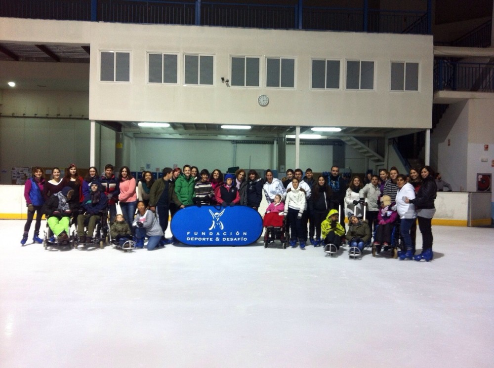 Un año más, Deporte y Desafío organizó las jornadas de patinaje adaptado - HIELO ESPAÑOL