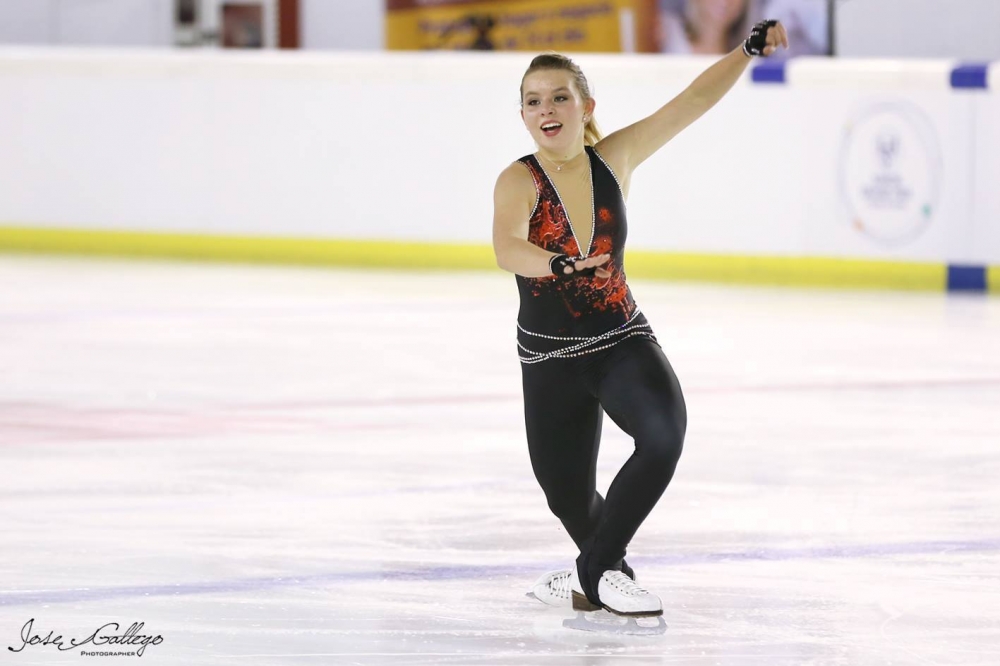 Maëva Gallarda finaliza 21ª en el JGP de Logroño pero evidencia potencial - HIELO ESPAÑOL