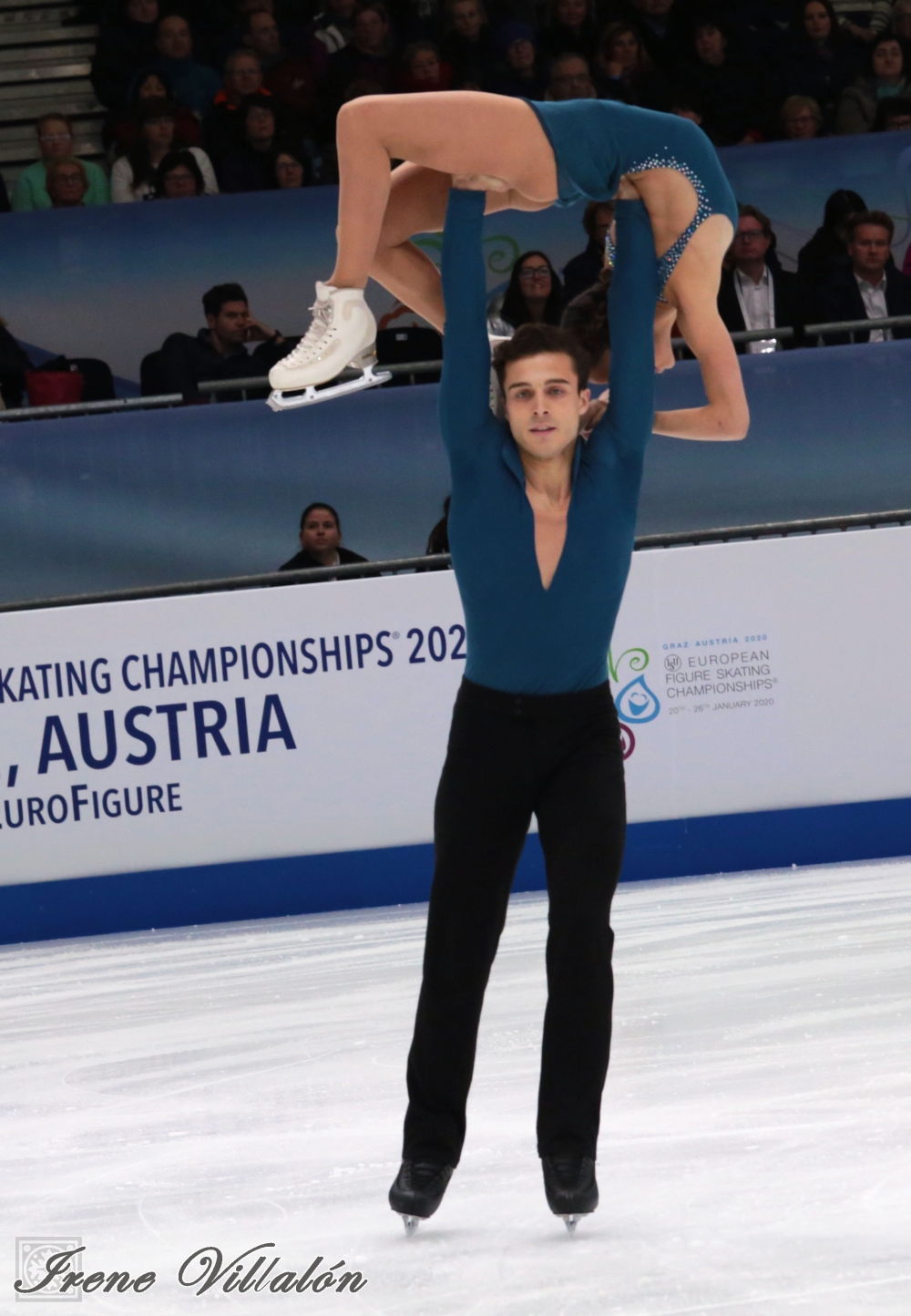 Laura Barquero y Tòn Cónsul terminan decimocuartos en su primer europeo - HIELO ESPAÑOL