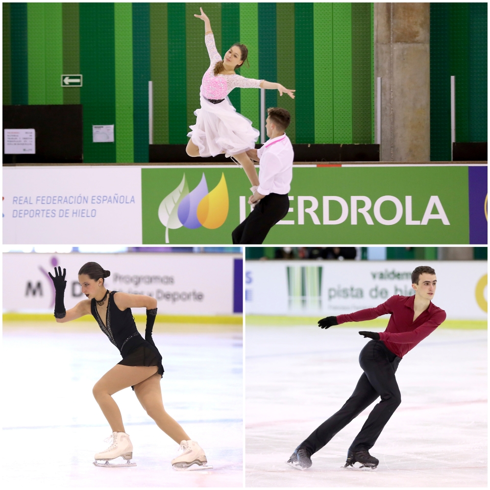 Iker Oyarzabal, Nuria Rodríguez y Riera & Balanovich, campeones de España júnior - HIELO ESPAÑOL
