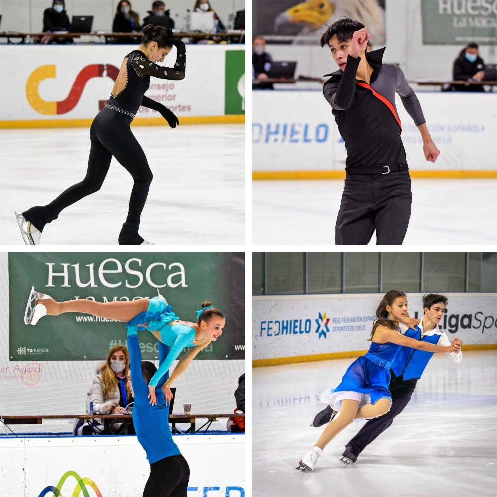 Crónica del campeonato de España absoluto Jaca 2021: categorías novice - HIELO ESPAÑOL