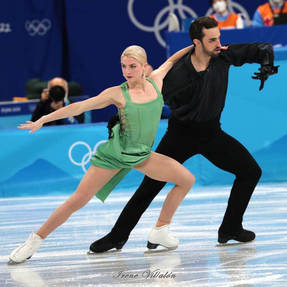 Smart & Díaz firman la mejor actuación olímpica de la danza sobre hielo española - HIELO ESPAÑOL