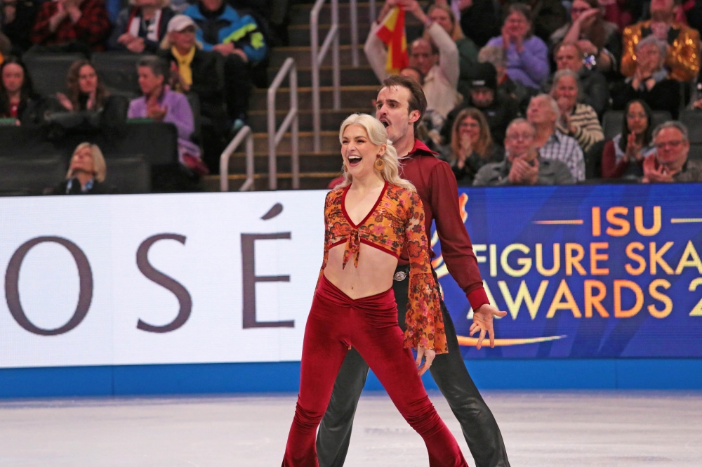 Olivia Smart & Tim Dieck, entre los 8 mejores tras la danza rítmica del mundial - HIELO ESPAÑOL
